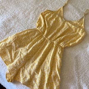 Yellow floral romper